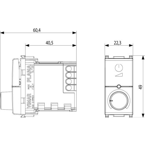 VIMAR - 14138.SL - RGB dimmer 230V Silver