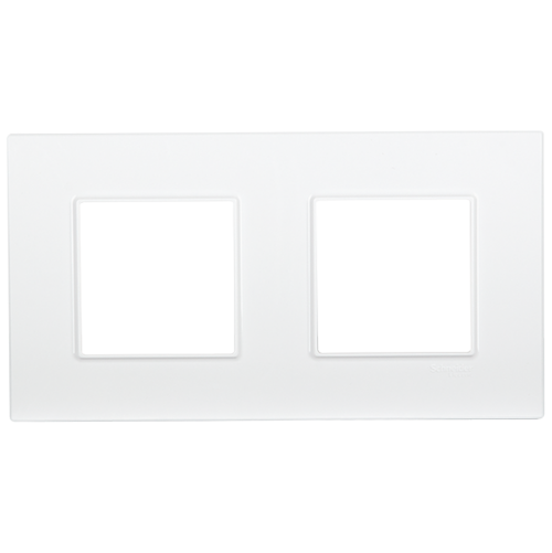 SCHNEIDER ELECTRIC - MGU2.704.18 Unica Quadro - cover frame - 2 gang - white