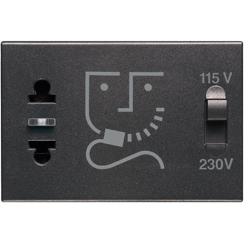 BTICINO - RG4177 Shaver socket 230V  - black