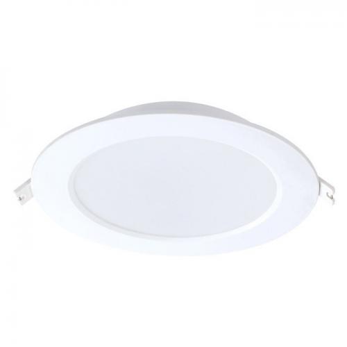 VITO - LED ROUND PANEL SLIM RECESSED LINA 18W 1980Lm 3000K Φ220.8x28,9 WHITE 2027570
