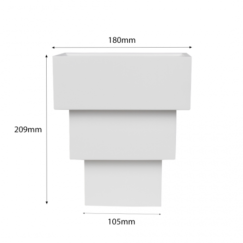 2R - ГИПСОВ АПЛИК 8025 230V G9 180x209x105mm SKU 98293