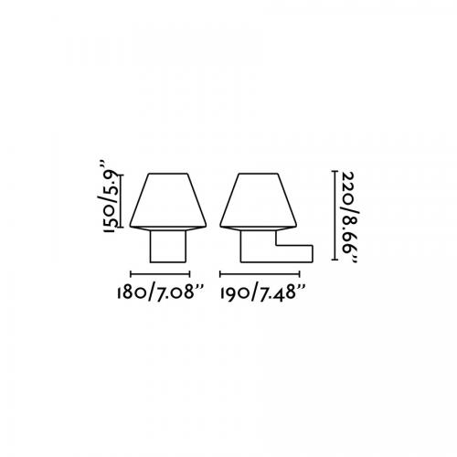 FARO - Градински стълб IP44 MISTU 74435+74428