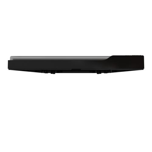 SCHNEIDER ELECTRIC - NU6004V86 vertical cover frame - 2 gangs - 2 x 2 modules - black glass