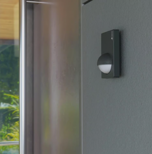 STEINEL - PIR motion sensor, for surface mounting on wall, 180°, range 12m @ h=2m, IP54, IS 180-2, Black  SL603113