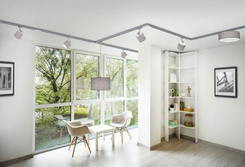 TRIO - Държач сив 125мм за шина DUOLINE 703187