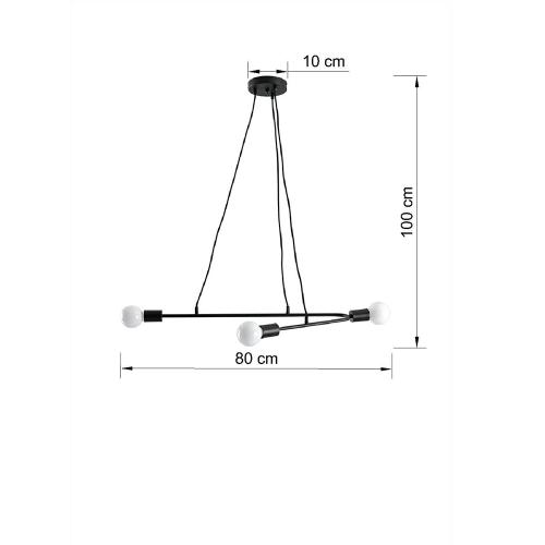 SOLLUX - pendant  lamp ASTRAL 3 SL.0616