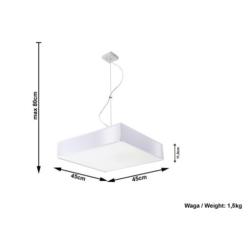 SOLLUX - Пендел  HORUS 45 white SL.0135