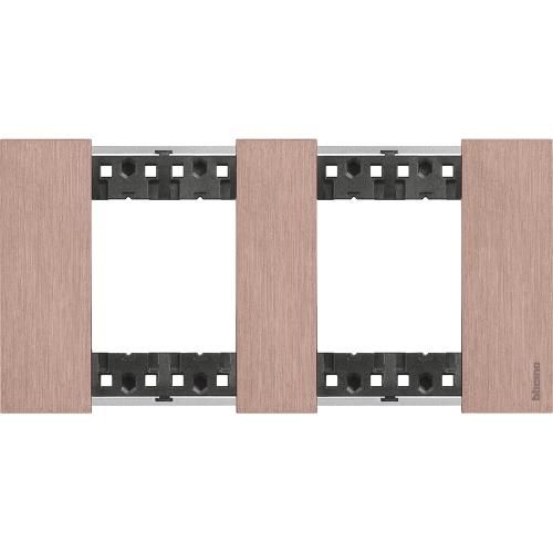 BTICINO - KA4802M2ZM 2+2 modules Living Now cover plate - copper
