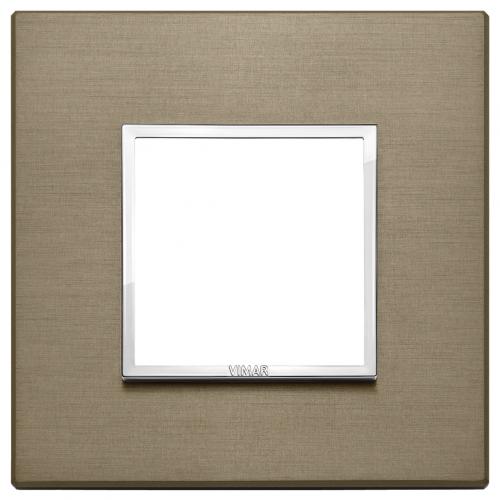 VIMAR - 21642.05 - Plate 2M aluminium dark bronze