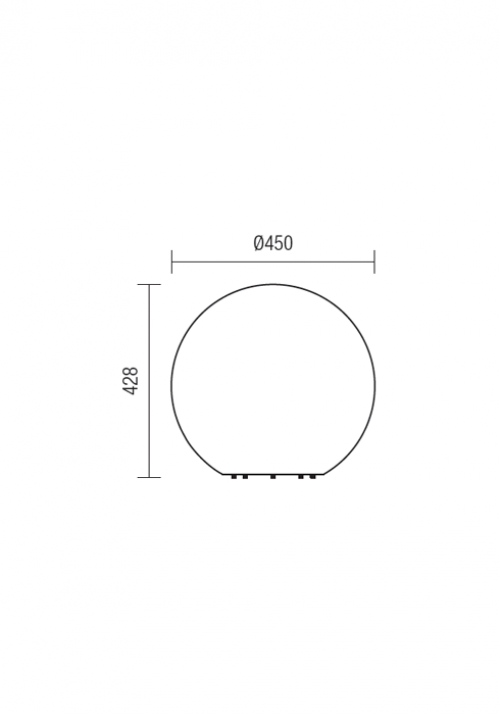 REDO GROUP - Градинска декоративна сфера BALOO 9969 CD 45 CM LED SMD 2.5W IP65 OPAL (RGB)