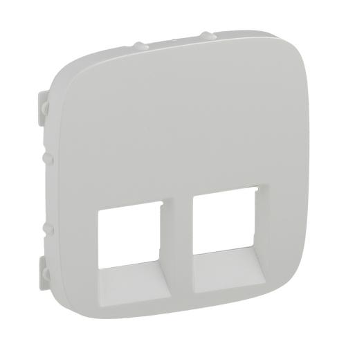 LEGRAND - 7 554 25 Cover plate Valena Allure - double RJ 45/RJ 11 socket - white