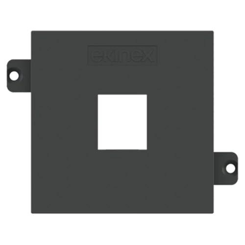 Ekinex - Faceplate for 1x RJ45 Keystone 55x55 Fenix Grey - EK-KSC-1K-FGB