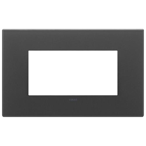 VIMAR - 22654.73 - Plate 4M glass satin black