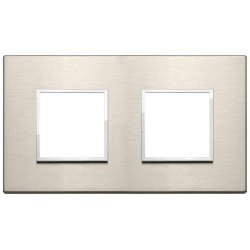 VIMAR - 21643.04 - Plate 4M (2+2) 71mm neutral bronze
