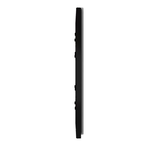 SCHNEIDER ELECTRIC - NU6004V86 vertical cover frame - 2 gangs - 2 x 2 modules - black glass