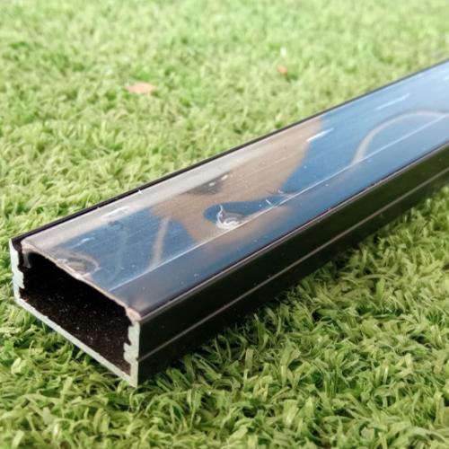 V-TAC - LED Strip Mounting Kit with Diffuser Aluminum Black Housing 2000x23.5x10mm SKU: 2876