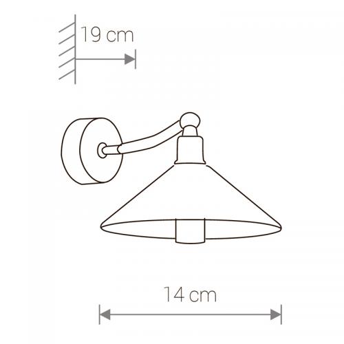 NOWODVORSKI - wall luminaire  MILTON I 5264