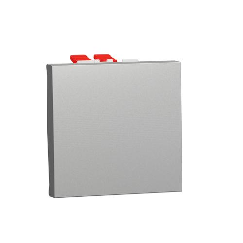 SCHNEIDER ELECTRIC - NU320230 New Unica - Intermediate switch 10A screwless 2modules aluminium