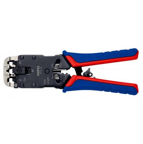 KNIPEX - Клещи за кримпване RJ45 и RJ10/11 накрайници 975112