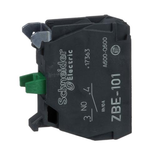 SCHNEIDER ELECTRIC - Contact block screw on terminal 1NO Ø22mm ZBE101