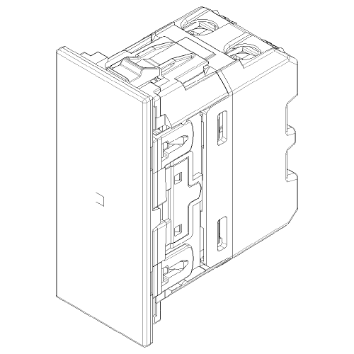 VIMAR - 1P 10AX Axial reversing switch white, lightable - 30012A.B