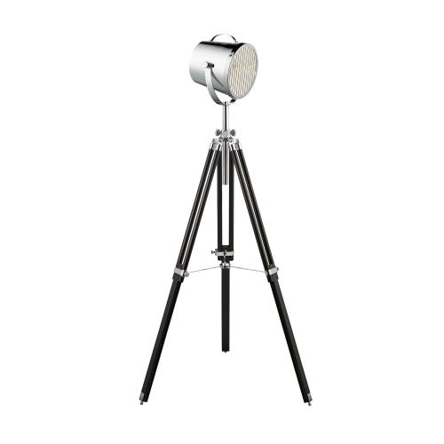 SEARCHLIGHT -  EU3013  Studio Stage Lamp Adjustable - Floor Lamp - Chrome Shade/black Base 