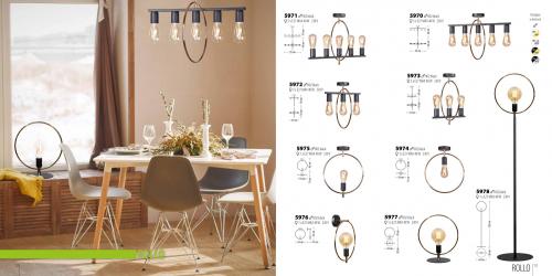LIS LIGHTING - Плафон ROLLO 5973PL-H02  E27, 3x40W, H:43, D:31 cm