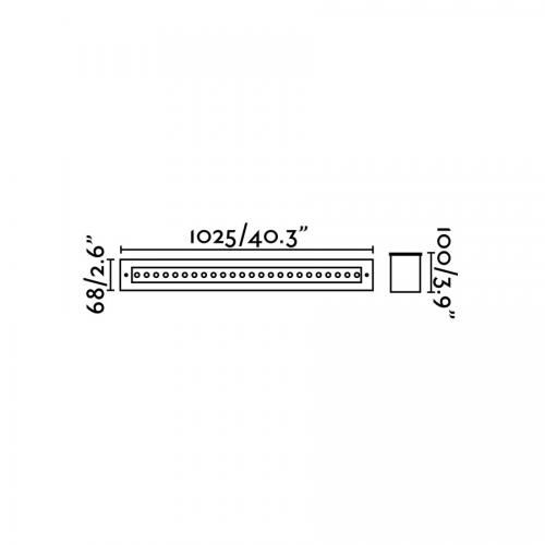 FARO - GRAVA LED Inox recessed lamp 42W Ref.70448 IP67