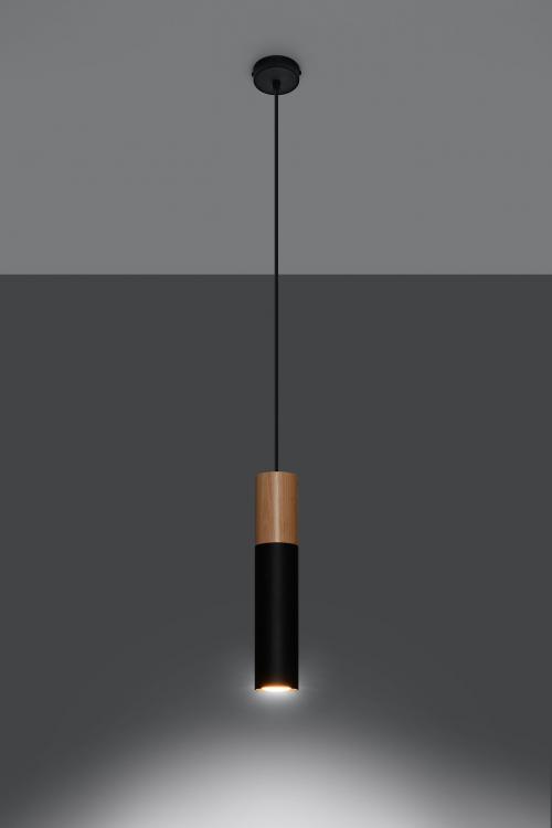 SOLLUX - pendant  lamp  PABLO black  SL.0632
