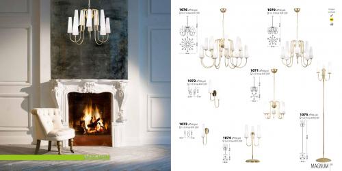 LIS LIGHTING - Полилей MAGNUM 1071Z-H91 E14, 5x40W, H83, D40cm, хром