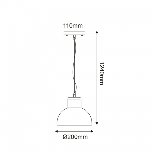 ACA LIGHTING - Пендел BERO1PBK