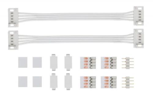 PAULMANN - Конектор (комплект) 70918  YourLED connector universal 100x16mm ⚡max. 60W✴Бял