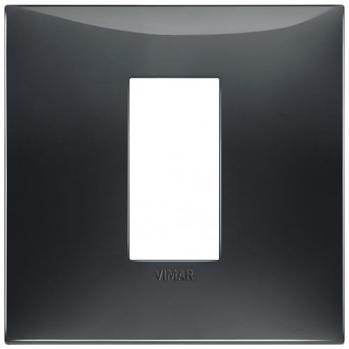 VIMAR - 09661.03 cover plate - 1 centered module slate grey color NEVE UP