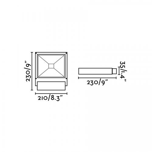 FARO - KARL LED Dark grey projector lamp Ref.70261  IP65