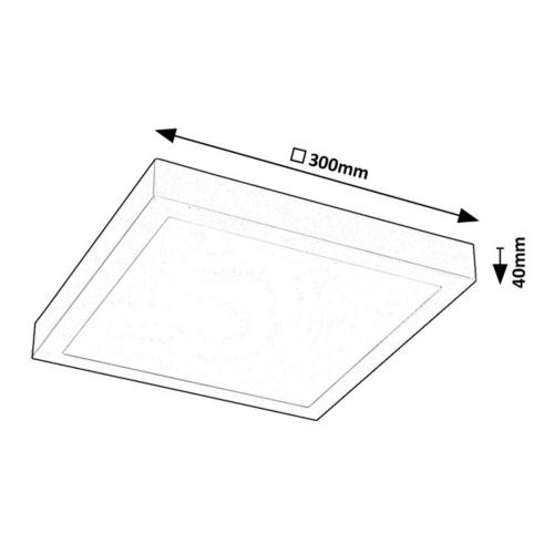 RABALUX - LED Панел за външен монтаж DAMEK2 18W 1430lm  IP20 4000K 71076