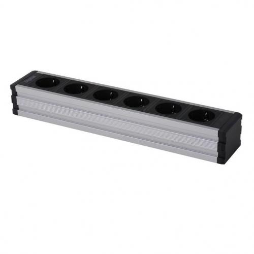 DIGITEL - Desk module Inox, Shuko, 3x socket 1х USBX2   UPD