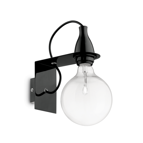 IDEAL LUX - Аплик  MINIMAL AP1 Nero   045214