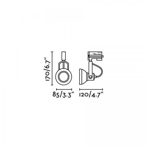 FARO - LED track projector RING 40562 GU10, 8W
