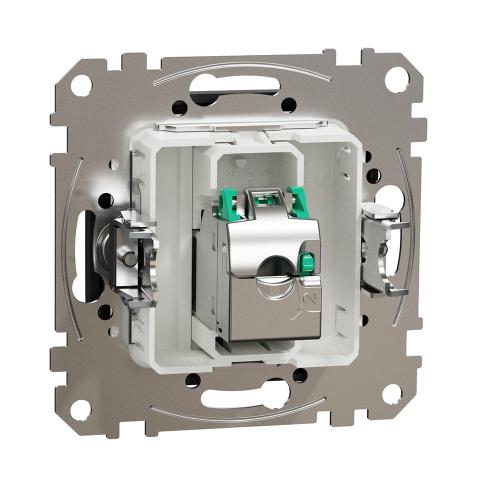 SCHNEIDER ELECTRIC - SDD114451S Sedna Design & Elements Информационна Розетка CAT 5E STP, RJ45, антрацит