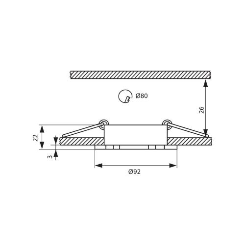 VIVALUX - Луна от екструдиран алуминий STYLE SL620 BK VIV003881