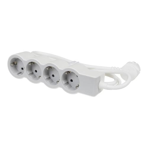 LEGRAND - 694569 Разклонител БЯЛ 4x2P+E с кабел 5 метра / 1.5mm2 Standard Legrand