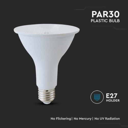 V-TAC - LED Bulb SAMSUNG Chip 11W E27 PAR30  Plastic 6500K SKU: 21155