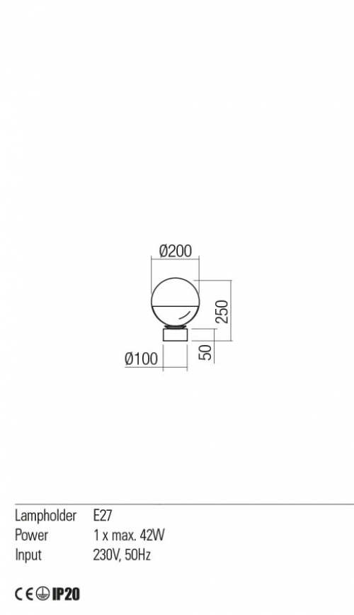 REDO GROUP - table  luminaire BERRY 01-2281  E27, 1x42W