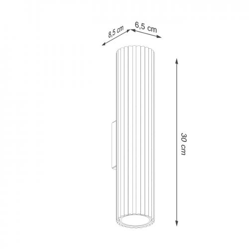 SOLLUX - Златен аплик KARBON 30 SL.1558 GU10 2х10W IP20