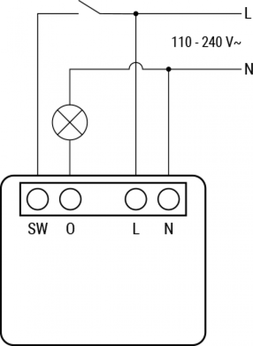 SHELLY - Smart Relay Micro-Module Shelly 1PM Mini Gen4 – 1 × On/Off, 8 A, with Power Metering, Requires Neutral-070809