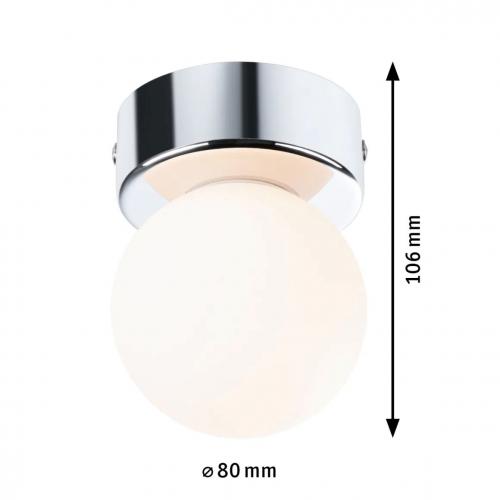 PAULMANN - Плафон за баня  71061  GOVE⚡IP44⚡G9⚡230V⚡1 х max. 20W dimmable✴Хром / Сатен
