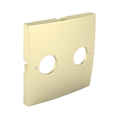 EFAPEL - Face plate for R - TV sockets GOLD 90776 TDU LOGUS 90