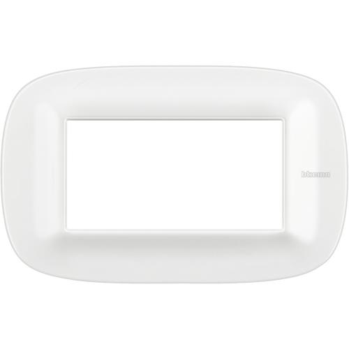 BTICINO - HB4804CGW Рамка 4М Coriane Glacier бяла елипсовидна