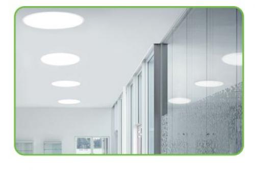 ACA LIGHTING - PLATO1840RW LED SLIM PANEL WHITE ROUND REC.18W 4000K 1730lm Φ220 230V AC Ra80