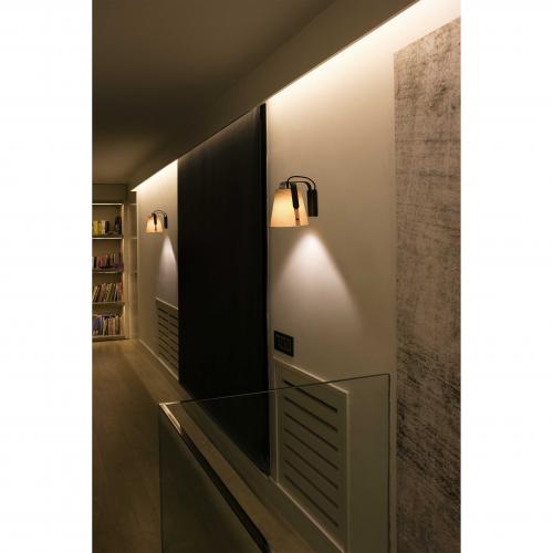 FARO - STOOD Black and wood wall lamp Ref.29844